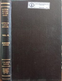 Image of The Sacred Books of The East Vol. 11 : Buddhist Suttas